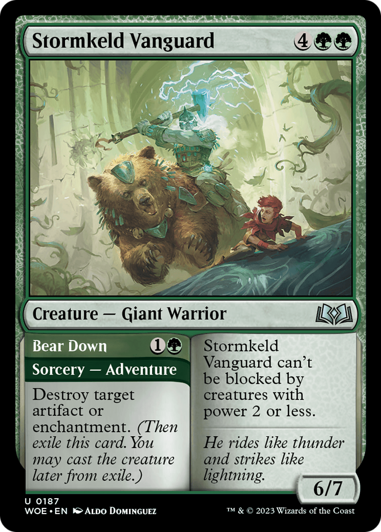 Stormkeld Vanguard // Bear Down [Wilds of Eldraine] | Odin's Place