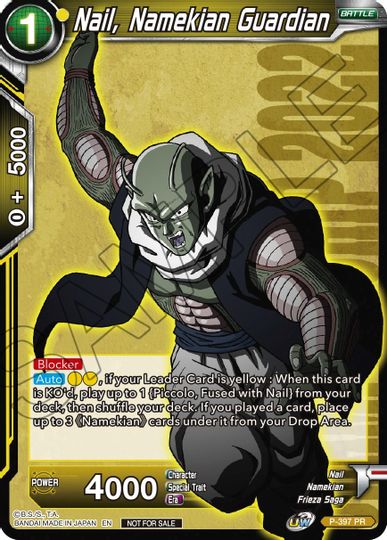 Nail, Namekian Guardian (P-397) [Promotion Cards] | Odin's Place
