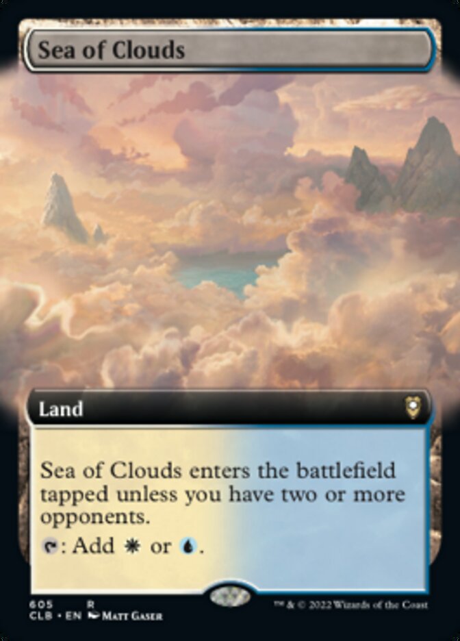 Sea of Clouds (Extended Art) [Commander Legends: Battle for Baldur's Gate] | Odin's Place