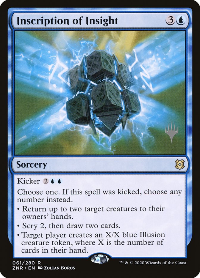 Inscription of Insight (Promo Pack) [Zendikar Rising Promos] | Odin's Place