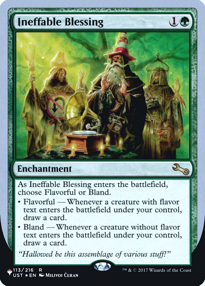 Ineffable Blessing (Flavorful) (Unfinity Foil Edition) [The List] | Odin's Place