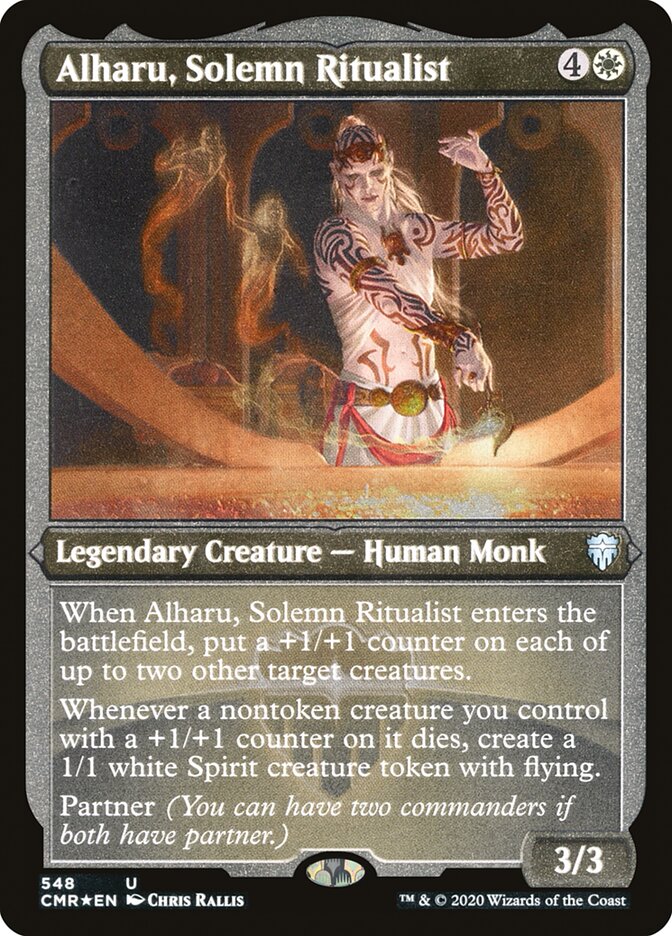 Alharu, Solemn Ritualist (Etched) [Commander Legends] | Odin's Place