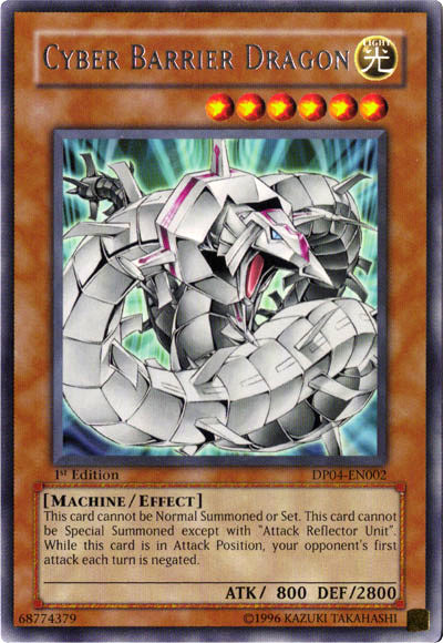 Cyber Barrier Dragon [DP04-EN002] Rare | Odin's Place