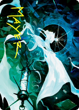 Thirst for Discovery Art Card (Gold-Stamped Signature) [Innistrad: Crimson Vow Art Series] | Odin's Place
