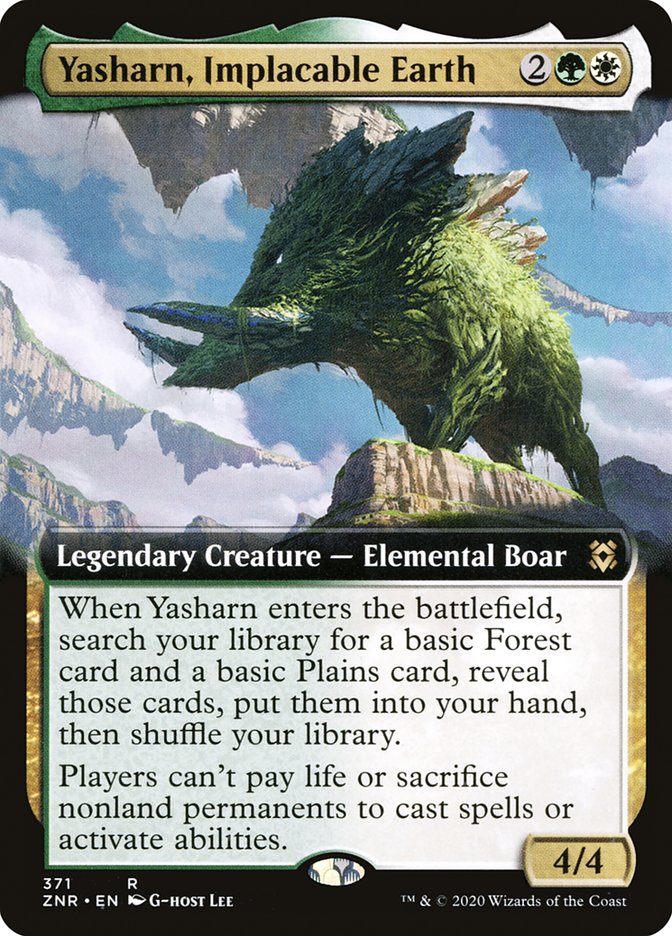 Yasharn, Implacable Earth (Extended Art) [Zendikar Rising] | Odin's Place