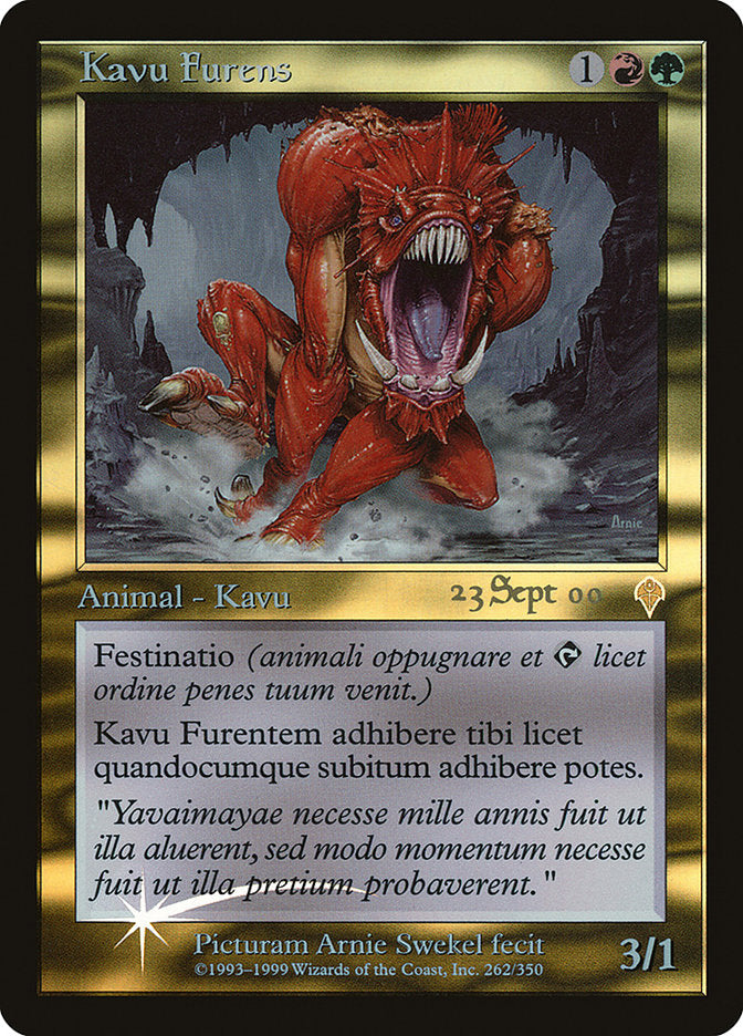 Raging Kavu (262) [Invasion Promos] | Odin's Place