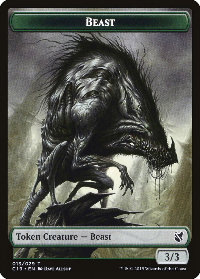 Beast Token (013/029) [Commander 2019 Tokens] | Odin's Place