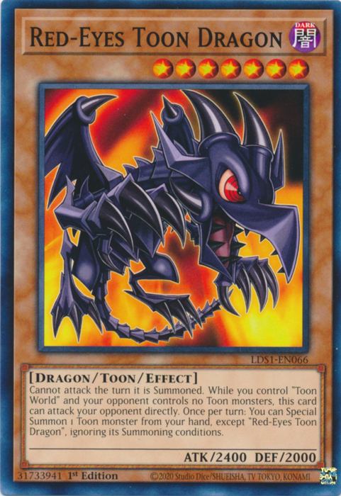 Red-Eyes Toon Dragon [LDS1-EN066] Common | Odin's Place