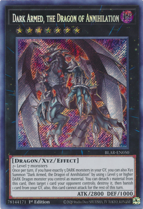 Dark Armed, the Dragon of Annihilation [BLAR-EN050] Secret Rare | Odin's Place