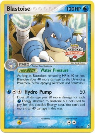 Blastoise (14/100) (National Championship Promo) [EX: Crystal Guardians] | Odin's Place