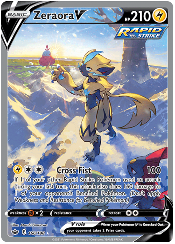Zeraora V (166/198) [Sword & Shield: Chilling Reign] | Odin's Place