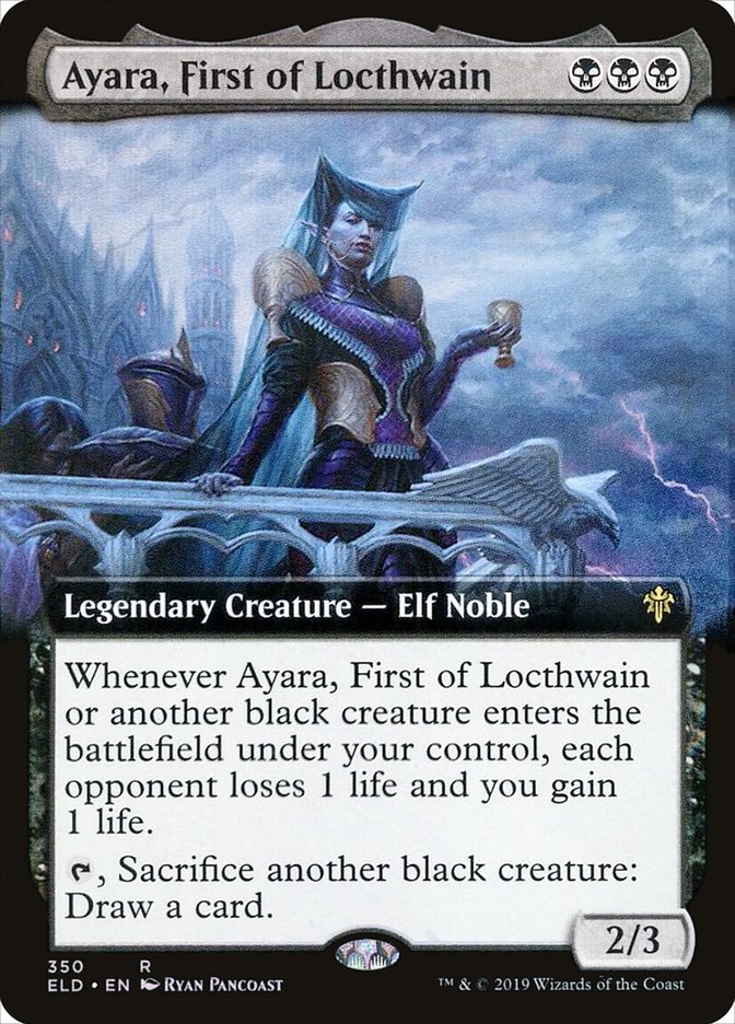 Ayara, First of Locthwain (Extended Art) [Throne of Eldraine] | Odin's Place