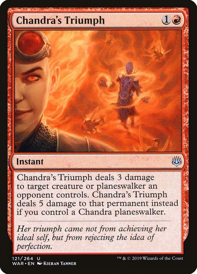 Chandra's Triumph (121) [War of the Spark] | Odin's Place