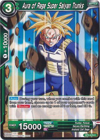 Aura of Rage Super Saiyan Trunks (BT2-079) [Union Force] | Odin's Place