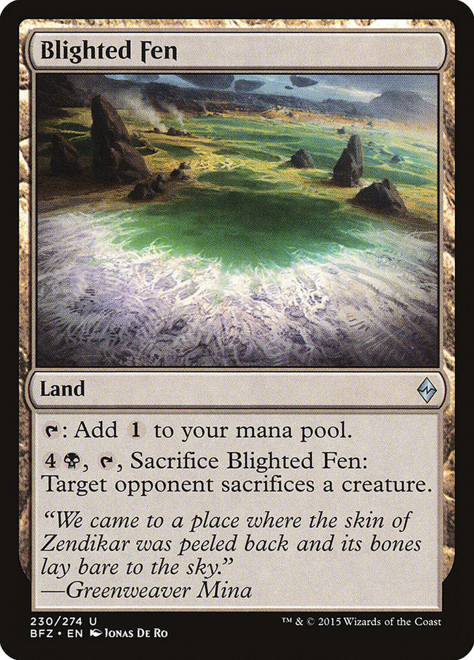 Blighted Fen (230) [Battle for Zendikar] | Odin's Place