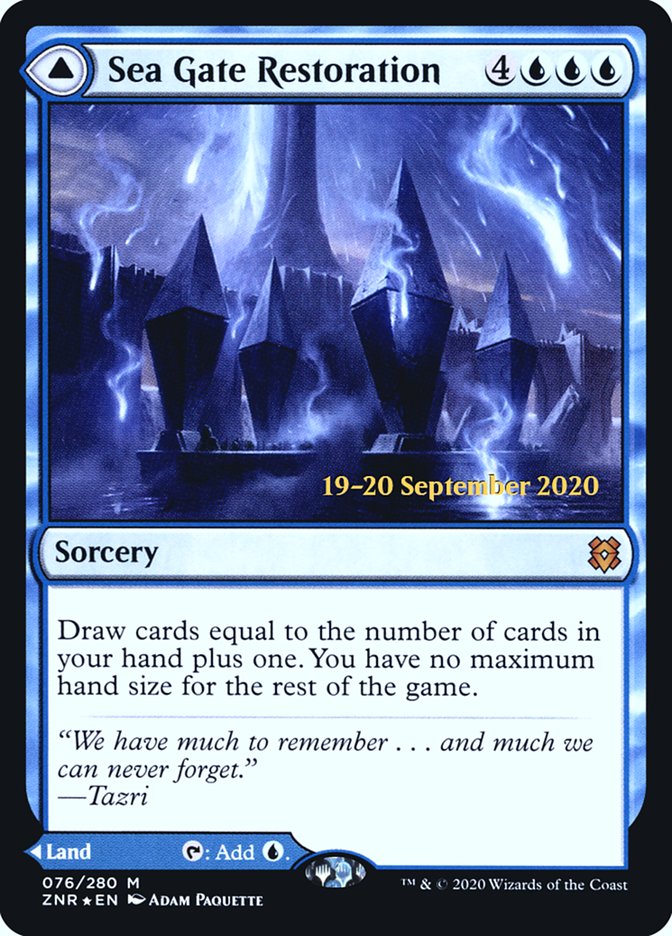 Sea Gate Restoration // Sea Gate, Reborn [Zendikar Rising Prerelease Promos] | Odin's Place