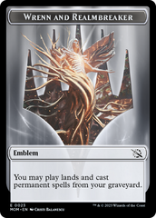 Elemental (9) // Wrenn and Realmbreaker Emblem Double-Sided Token [March of the Machine Tokens] | Odin's Place
