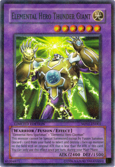 Elemental Hero Thunder Giant [MF01-EN001] Parallel Rare | Odin's Place