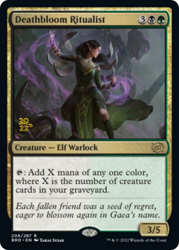 Deathbloom Ritualist [The Brothers' War Prerelease Promos] | Odin's Place