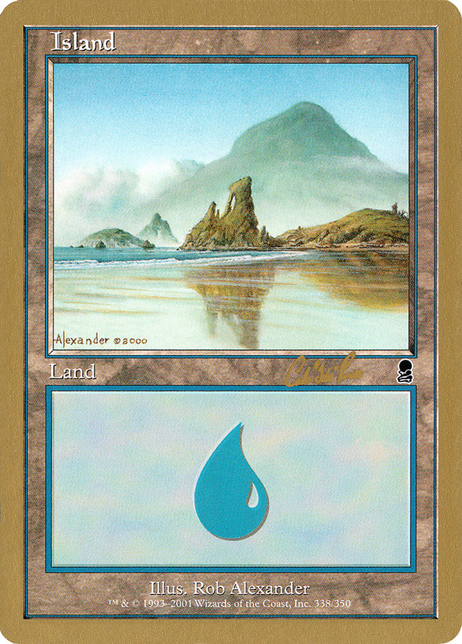 Island (cr338) (Carlos Romao) [World Championship Decks 2002] | Odin's Place