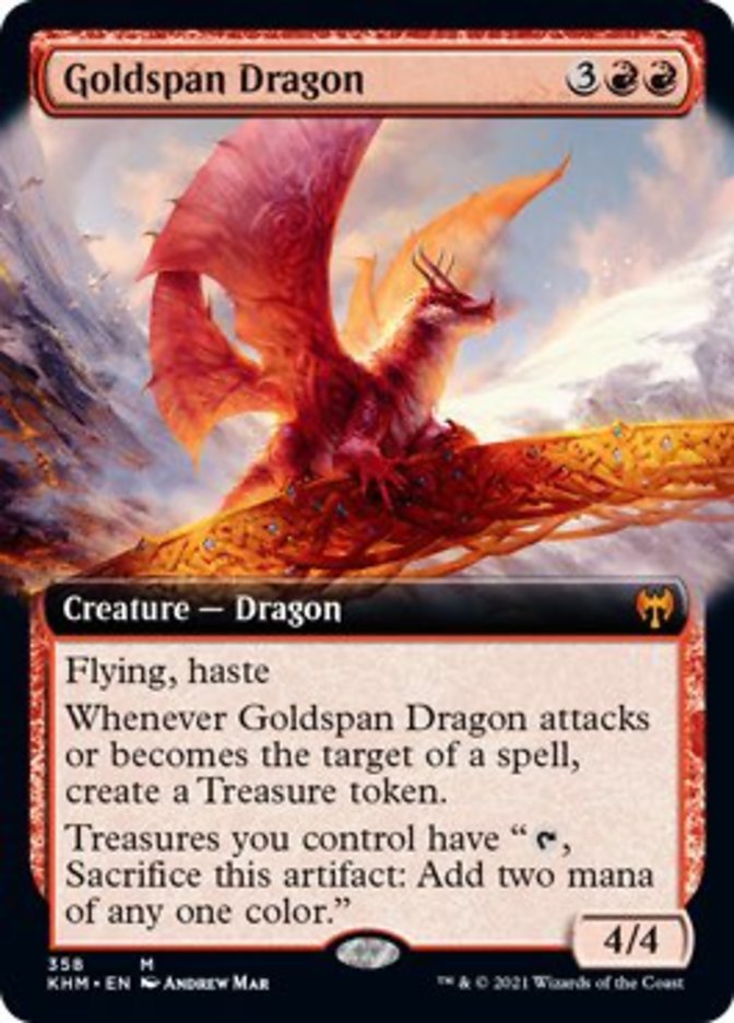Goldspan Dragon (Extended Art) [Kaldheim] | Odin's Place