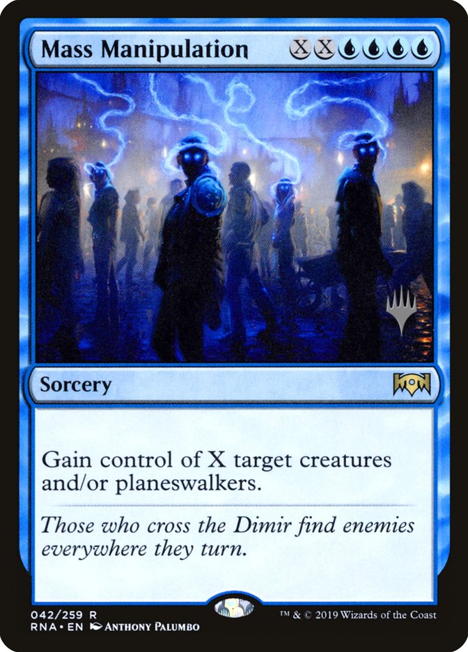 Mass Manipulation (Promo Pack) [Ravnica Allegiance Promos] | Odin's Place