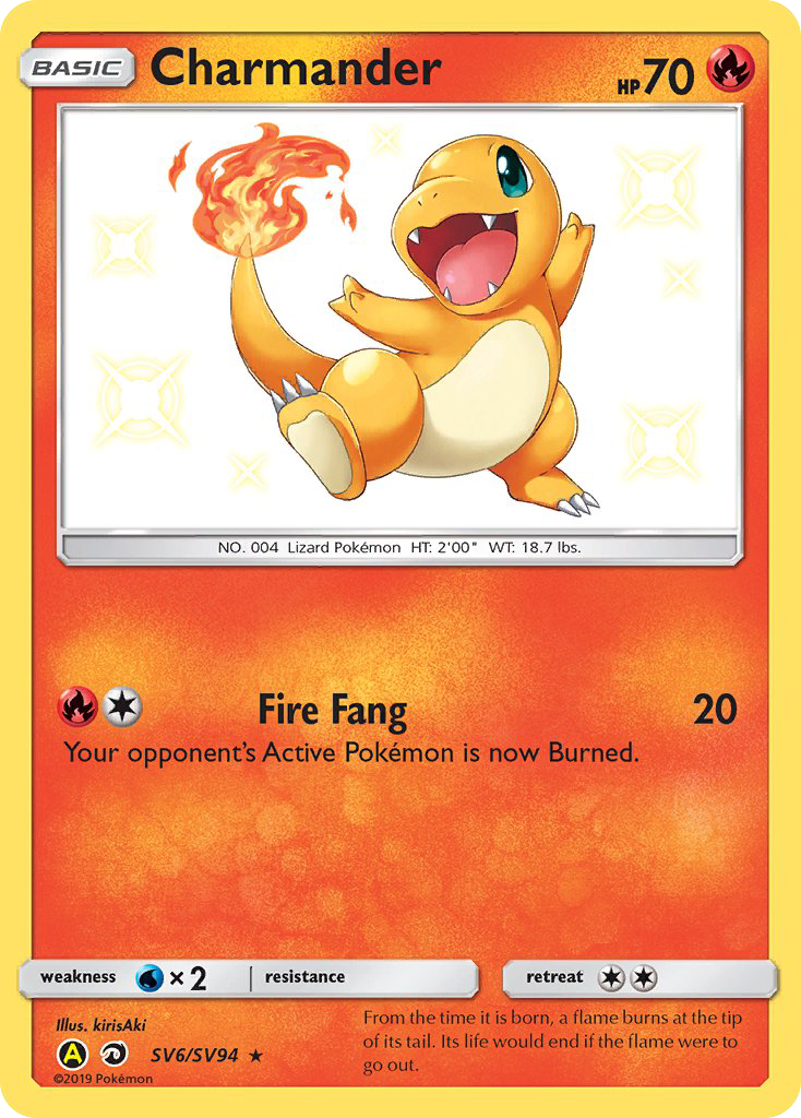 Charmander (SV6/SV94) [Sun & Moon: Hidden Fates - Shiny Vault] | Odin's Place