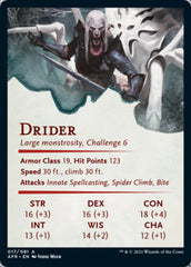 Drider Art Card [Dungeons & Dragons: Adventures in the Forgotten Realms Art Series] | Odin's Place