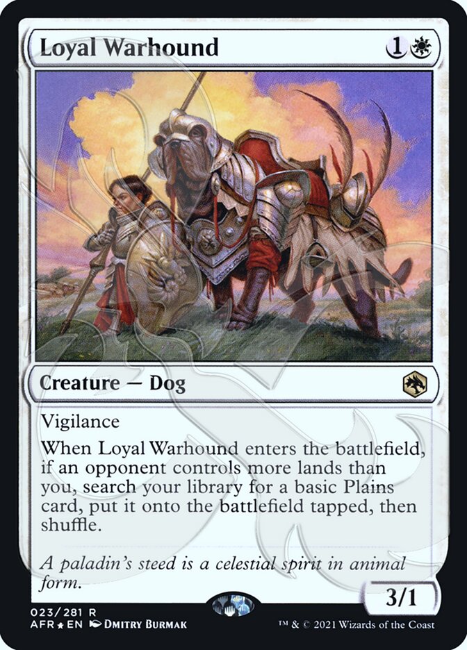 Loyal Warhound (Ampersand Promo) [Dungeons & Dragons: Adventures in the Forgotten Realms Promos] | Odin's Place