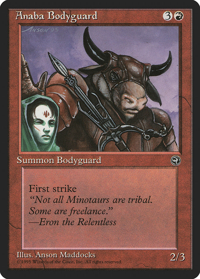 Anaba Bodyguard (Eron Flavor Text) [Homelands] | Odin's Place