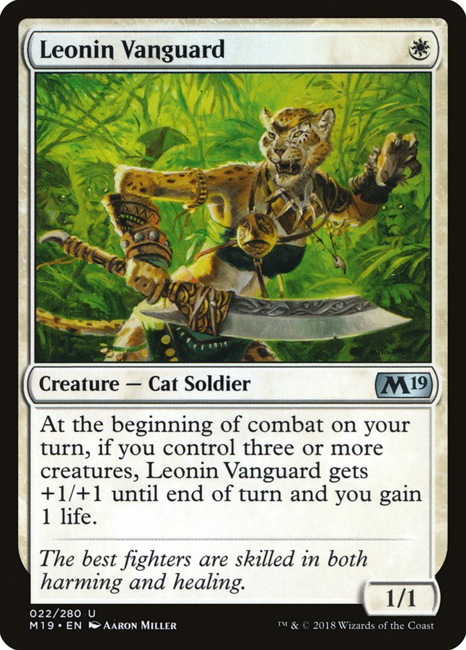 Leonin Vanguard (22) [Core Set 2019] | Odin's Place