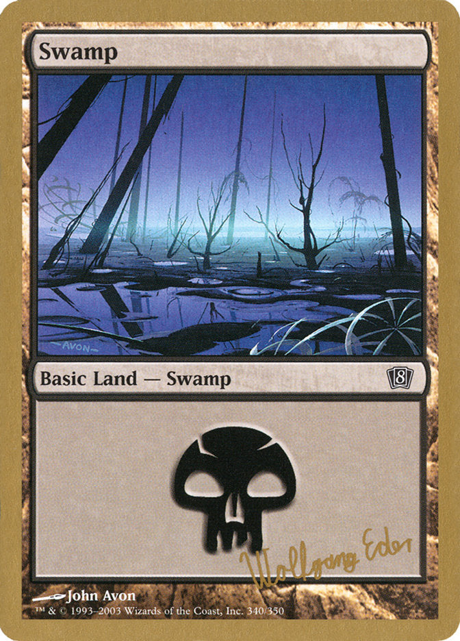 Swamp (we340) (Wolfgang Eder) [World Championship Decks 2003] | Odin's Place