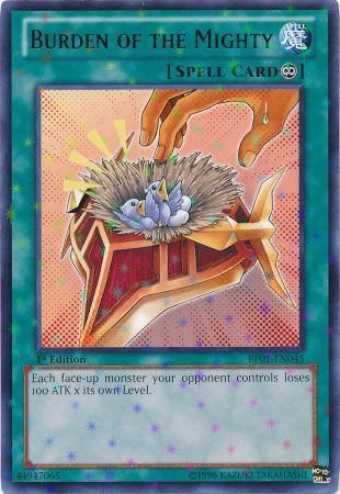 Burden of the Mighty [BP01-EN045] Starfoil Rare | Odin's Place