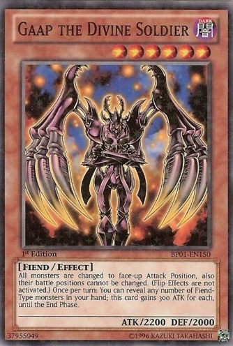 Gaap the Divine Soldier [BP01-EN150] Starfoil Rare | Odin's Place