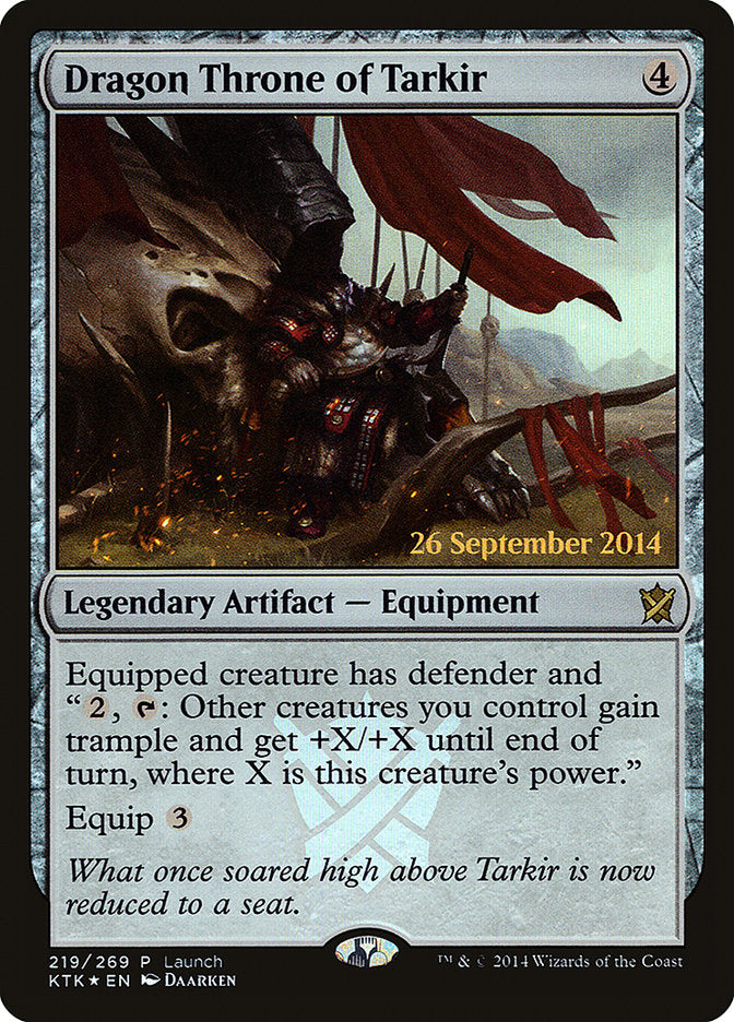 Dragon Throne of Tarkir (219) (Launch) [Khans of Tarkir Prerelease Promos] | Odin's Place