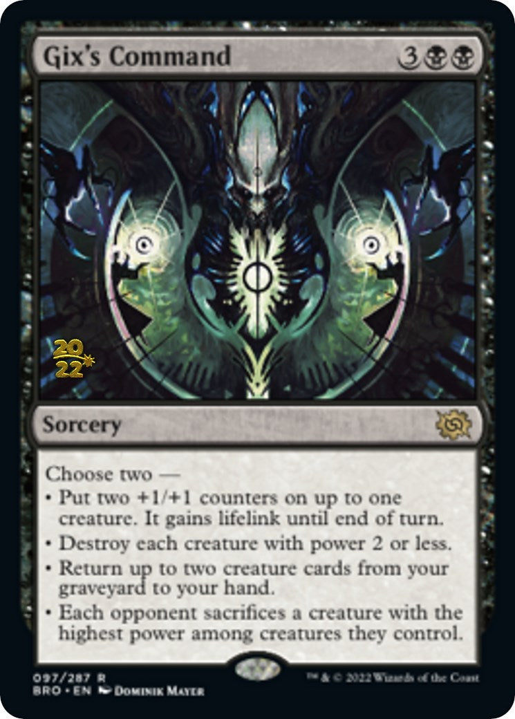 Gix's Command [The Brothers' War Prerelease Promos] | Odin's Place