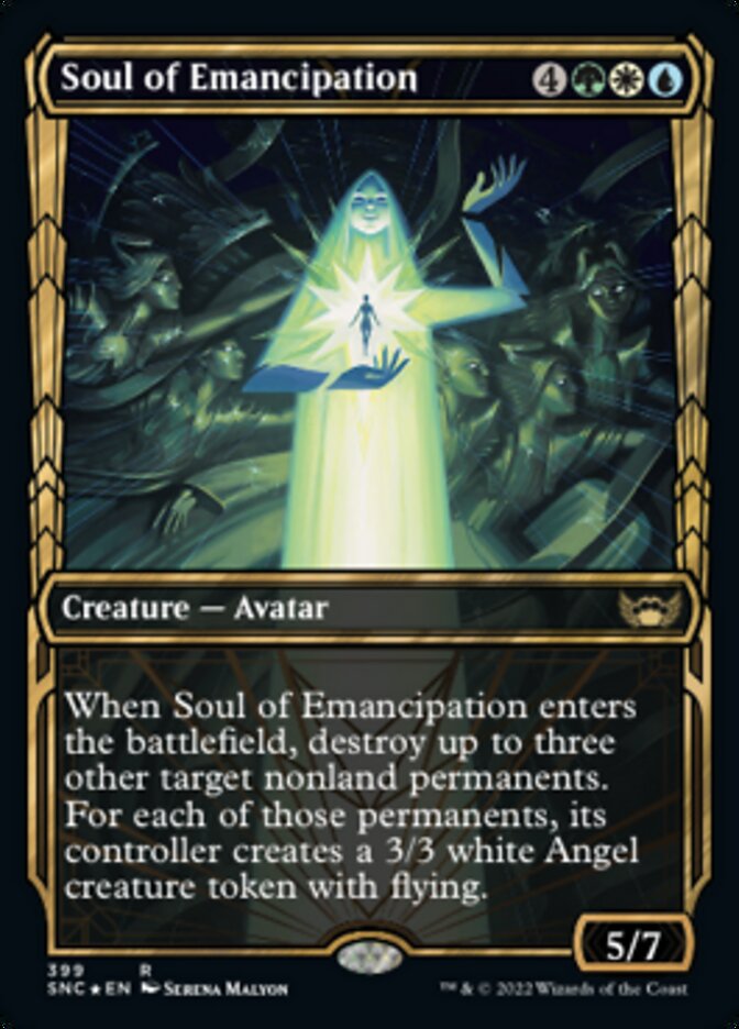 Soul of Emancipation (Showcase Golden Age Gilded Foil) [Streets of New Capenna] | Odin's Place