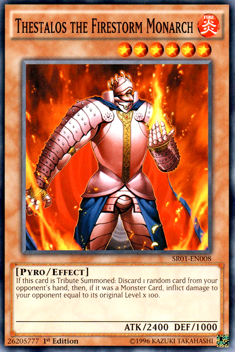 Thestalos the Firestorm Monarch [SR01-EN008] Common | Odin's Place