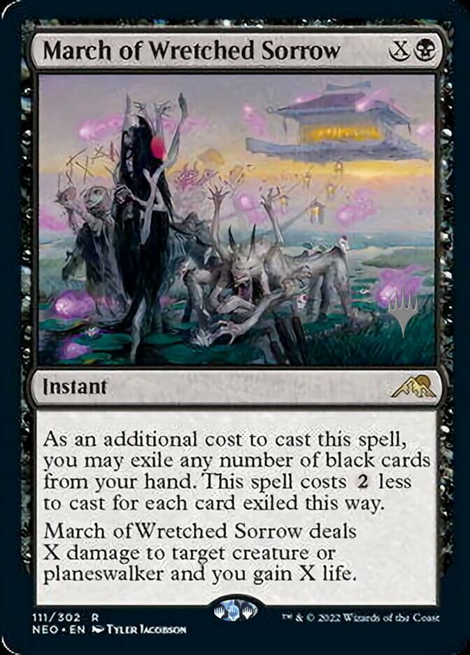 March of Wretched Sorrow (Promo Pack) [Kamigawa: Neon Dynasty Promos] | Odin's Place