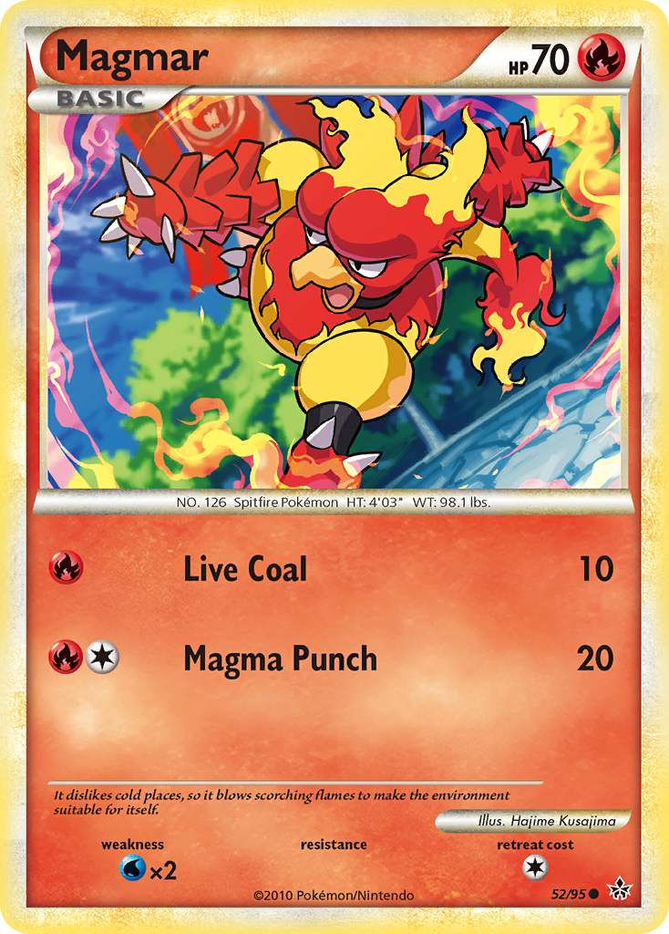 Magmar (52/95) [HeartGold & SoulSilver: Unleashed] | Odin's Place