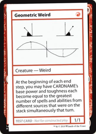 Geometric Weird (2021 Edition) [Mystery Booster Playtest Cards] | Odin's Place