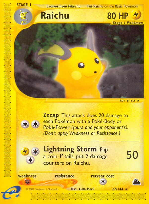 Raichu (27/144) [Skyridge] | Odin's Place