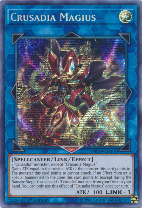 Crusadia Magius [MP19-EN105] Prismatic Secret Rare | Odin's Place