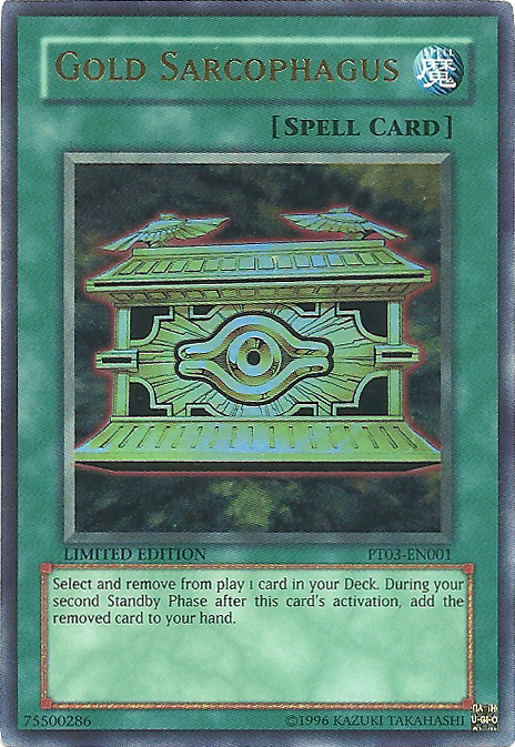 Gold Sarcophagus [PT03-EN001] Ultra Rare | Odin's Place