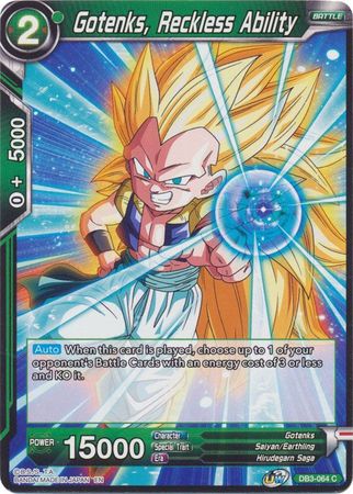 Gotenks, Reckless Ability (DB3-064) [Giant Force] | Odin's Place