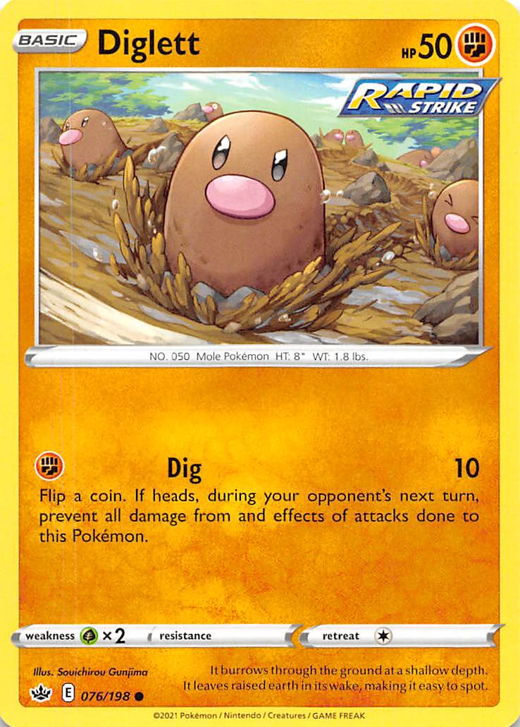 Diglett (076/198) [Sword & Shield: Chilling Reign] | Odin's Place