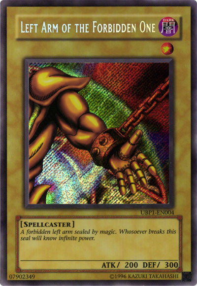 Left Arm of the Forbidden One [UBP1-EN004] Secret Rare | Odin's Place