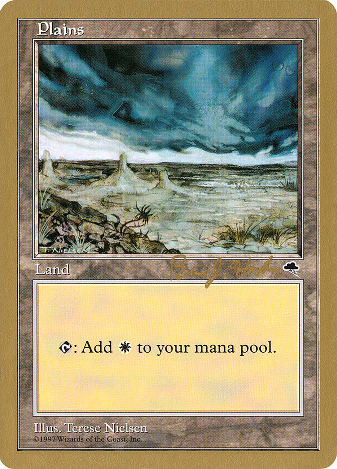 Plains (bh334) (Brian Hacker) [World Championship Decks 1998] | Odin's Place