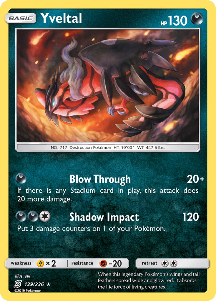 Yveltal (139/236) [Sun & Moon: Unified Minds] | Odin's Place