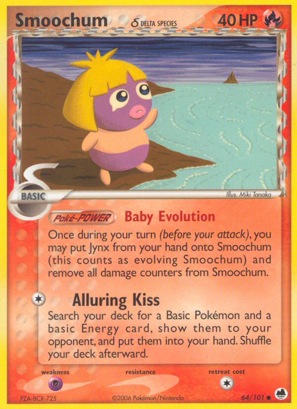 Smoochum (64/101) (Delta Species) [EX: Dragon Frontiers] | Odin's Place